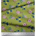 thumbnail image 2 of Soimoi Orange polyester Crepe Fabric Diamond Geometric Fabric Prints By Yard 42 Inch Wide, 2 of 3