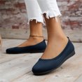 thumbnail image 2 of Kcodviy Chaussures Décontractées Respirantes pour Femmes, Couleur Unie, Talon Bas, Bout en Tricot, Bout Rond, Chaussures Plates pour Femmes, Décontractées, Confortables, Chaussures Décontractées, 2 of 7