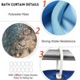thumbnail image 3 of Shower Curtain Set  Romantic Toilet Mat U-pad Bathroom Valentine‘s Day Gift Decor, 3 of 7
