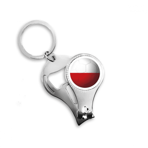 poland national flag soccer football nail nipper key chain bottle opener clipper
