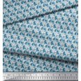 thumbnail image 3 of Soimoi Polyester Crepe Fabric Flower Artistic Printed Craft Fabric by The Yard 52 Inch Wide, 3 of 3