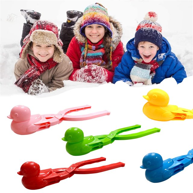 5PCS Snow Snowball Maker Clip Maker Animal Shaped Snow Sand Mold Tool Winter Snow Toys Kit