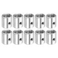 thumbnail image 1 of Unique Bargains Round Coupling Nut M10 to M8 Adapter Screw Thread Convert Sleeve Connector Rod Bar Stud Tube Nut Silver 10 Pack, 1 of 4