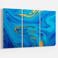 thumbnail image 1 of Design Art Light Blue Acrylic Paint  Canvas Print, 1 of 3