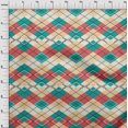 thumbnail image 4 of oneOone Polyester Spandex Dark Teal Green Fabric Check Sewing Craft Projects Fabric Prints By Yard 56 Inch Wide, 4 of 5