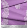 thumbnail image 3 of Soimoi Rayon Fabric Paisley Block Printed Fabric 1 Yard 42 Inch Wide, 3 of 3