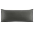thumbnail image 1 of PiccoCasa 100% Cotton Body Pillowcases Soft Zipper Closure Dark Gray 20"x48", 1 of 7