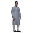 thumbnail image 2 of Atasi Ensemble Kurta-Pyjama Long en Coton pour Hommes, Kurta-Pyjama Décontracté de Designer, Vêtements, 2 of 5