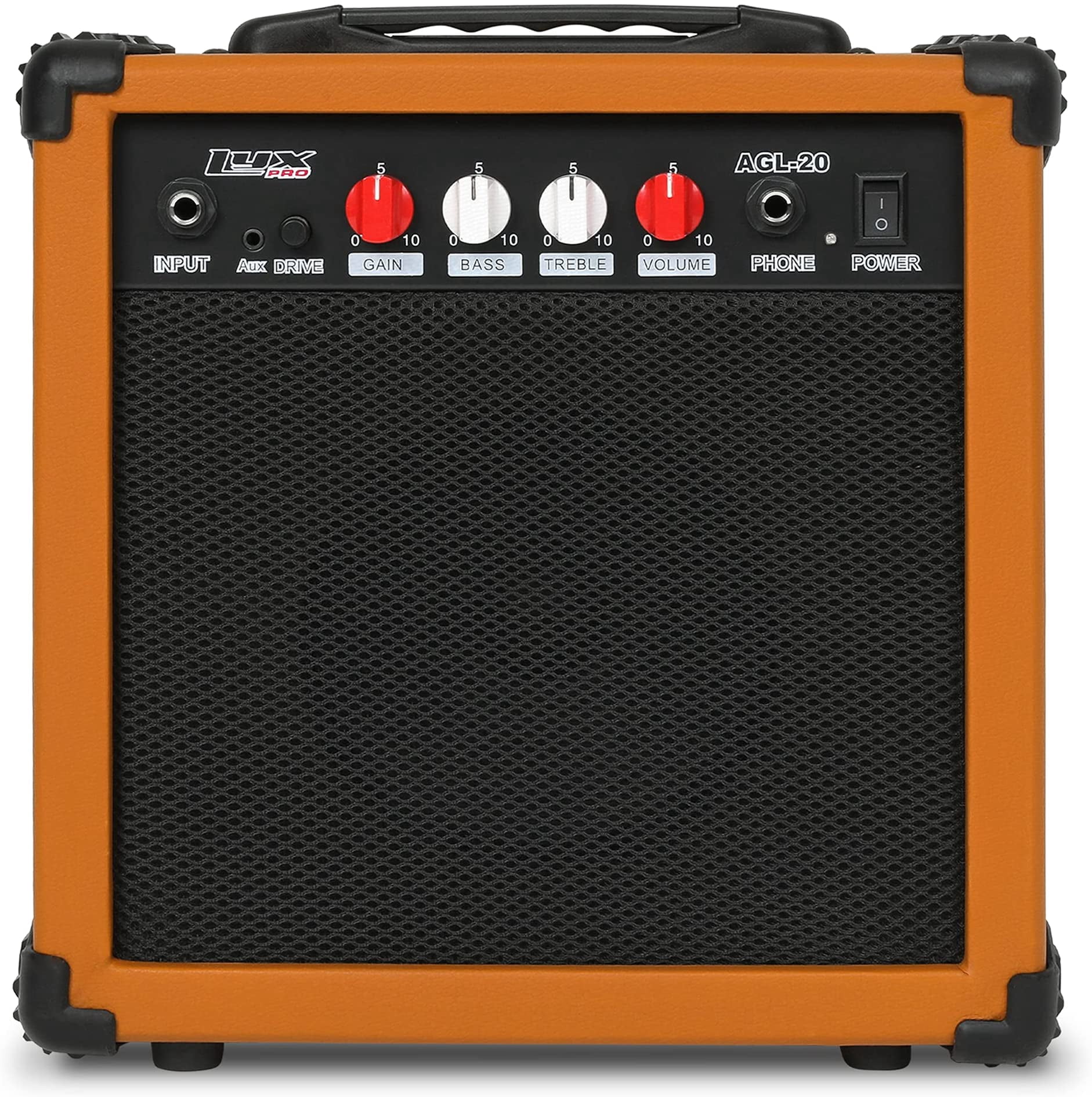 LyxPro Electric Guitar Amplifier 20 Watt Guitar Amp w/Built-In Speaker