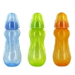 Nuby Anti-Colic Non-Drip Standard Neck Plastic Baby Bottles, Variable Flow