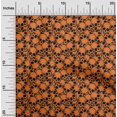 thumbnail image 1 of oneOone Polyester Lycra Orange Fabric Skull Sewing Craft Projects Fabric Prints By Yard 56 Inch Wide, 1 of 4