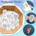 thumbnail image 3 of HLONK 4 Sheets 16Pcs Wedding Dress Water Soluble Hand Sewing Stabilizers for Fabric 11.6x8.2 Inch Embroidery Stitch Practice Embroidery Patterns Transfers for Embroidery Beginners Lovers, 3 of 7