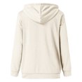 thumbnail image 5 of Yuyuzo Sweat-Shirts à Capuche pour Femmes, Col à Boutons, Manches Longues, Automne, 5 of 5