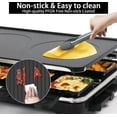 thumbnail image 4 of Gril Barbecue Électrique, Gril de Table à Raclette Intérieur Sans Fumée 2 en 1 Plaque Chauffante Électrique Antiadhésive avec 8 Poêles à Raclette et à Fromage Contrôle de Température Réglable 1300 W Idéal pour la Famille et les Fêtes, 4 of 6