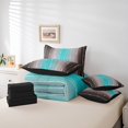 thumbnail image 4 of YST Ombre Bedding Comforter Set, Geometric Abstract Modern Wave Dots, 7-Piece Queen Bedding Set, 4 of 4