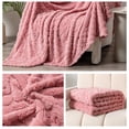 thumbnail image 4 of PEONAVET Throw Blanket Suedes Nap Shawl Blanket Blanket Blanket Ideal for Office Naps Warm and Cozy Blanket Suitable for Bed Or Sofa, 4 of 6