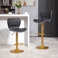 thumbnail image 4 of HOMCOM Height Adjustable Bar Stools Set of 2, Swivel Counter Stools, 4 of 10
