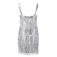 thumbnail image 5 of Ketyyh-chn99 Robes de Cocktail pour Femmes Robe d'Été Longue Robe de Soirée Dos Nu Col en V Élégante Robe de Cocktail pour Fête Argent,G, 5 of 5
