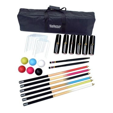 Ens. de croquet de luxe Hathaway pour 6 joueurs