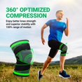 thumbnail image 4 of HAHDAXIA Circa Knee Sleeve - Compression Knee Sleeves | Support Knee Braces for Knee Pain Women and Men | Breathable Knee Braces for Running, Weightlifting, Sports | Optimal Knee Support, 4 of 7