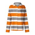 thumbnail image 4 of cfhntfmh Womens Color Block Shirts Soft Collared Long Sleeve Loose Buttons down Blouses Casual Fall Tunic Tops, 4 of 4