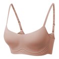 thumbnail image 1 of hoksml Woman's Wireless Bras Comfortable Seamless Bra Solid Color Thin Style Ventilate Back Buckle Bra Without Steel Rim Everyday Bras 2025 on Clearance, 1 of 7