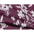 thumbnail image 4 of oneOone Rayonne Violet Tissu Floral Tissu pour Robe Tissu Imprimé Tissu au Mètre 56 Pouces de Large, 4 of 4