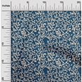 thumbnail image 2 of oneOone Rayon Royal Blue Fabric Asian Block Craft Projects Decor Fabric Printed By The Yard 56 Inch Wide, 2 of 4