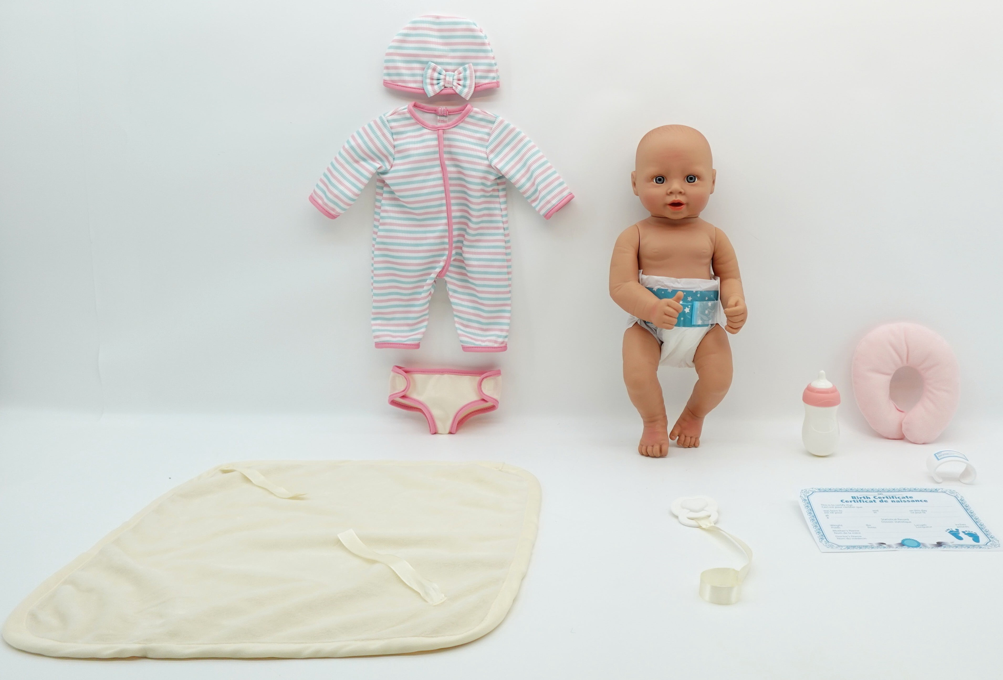 My Sweet Baby Newborn Baby Doll Play Set, 14-inch Doll, 11 Pieces Included