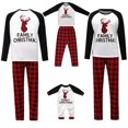 thumbnail image 1 of Pyjamas de Noël Assortis pour la Famille Ensemble Haut et Pantalon de Fête Pyjama, 1 of 8
