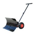 thumbnail image 1 of Wheeled Snow Pusher Snow Plow Adjustable Handle Snow Pushing Portable Winter Wheels 74x42cm, 1 of 9