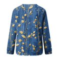 thumbnail image 5 of Rbaofujie Chandails pour Femmes Tendance Chandail Décontracté Imprimé à Manches Longues à Col Rond Chandail à Capuchon Brun Chandails à Capuchon d'Automne pour Femmes, 5 of 5