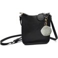 thumbnail image 2 of 8cm Colorful Artificial Fur Pom Poms Ball Keychain Car Key Chain Ring Pendant For Women Bag Charm, 2 of 5