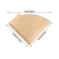 thumbnail image 3 of Birdeem 100-Pack V-Shaped Coffee Filters – Unbleached Paper, Drip Brew Compatibility, 6.3"X4.7" Size for Clean Extraction, 3 of 6