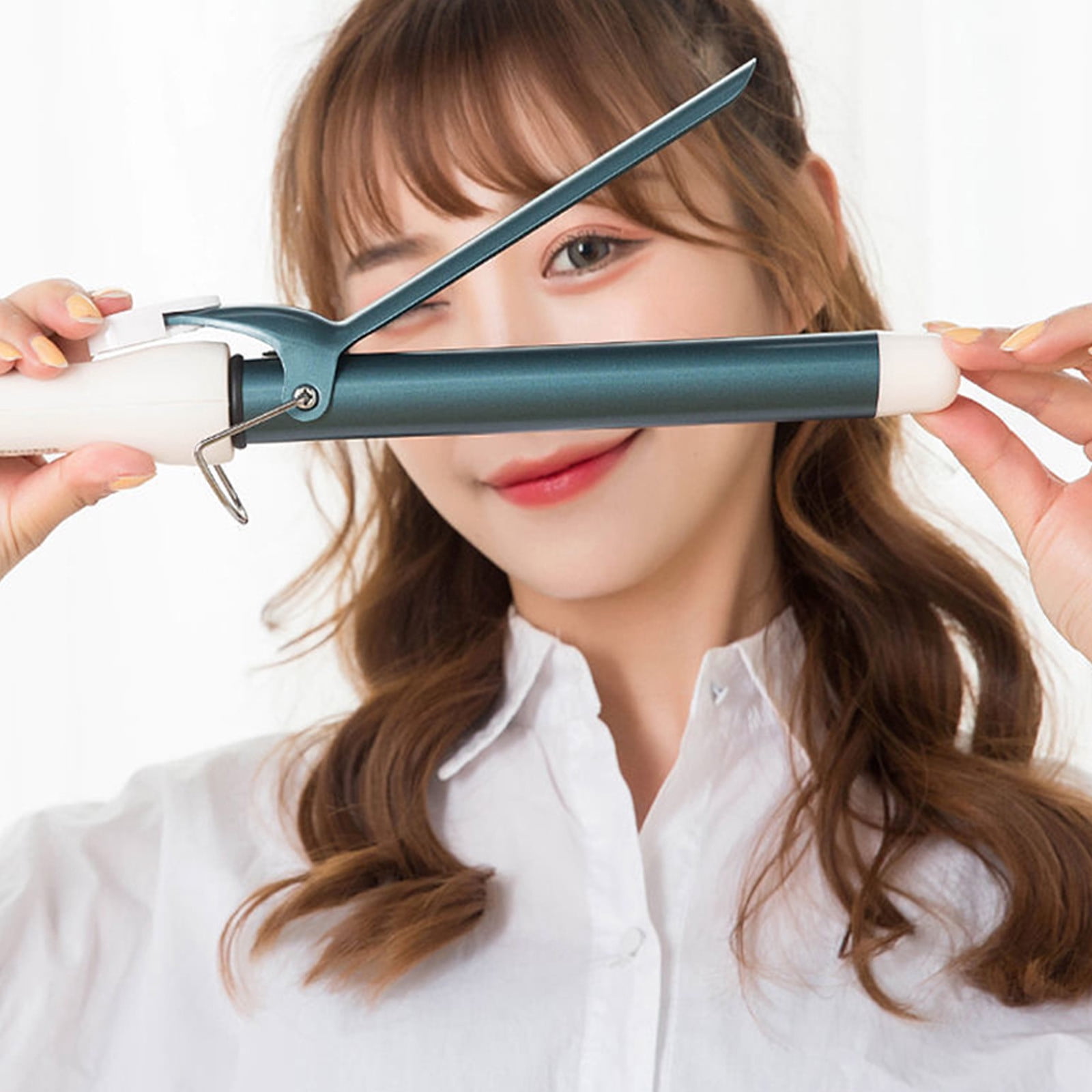 Adjustable Heat Hair Curler, Fast Heating Wand for All Hair Types, Non-Damaging Curling Iron, Create Customizable Beach Waves, Salon-Grade Styling for Home & Kitchen