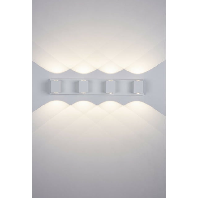Tubicen Lighthouse Series White Aluminum 40W LED Dimmable Bathroom Wall Light