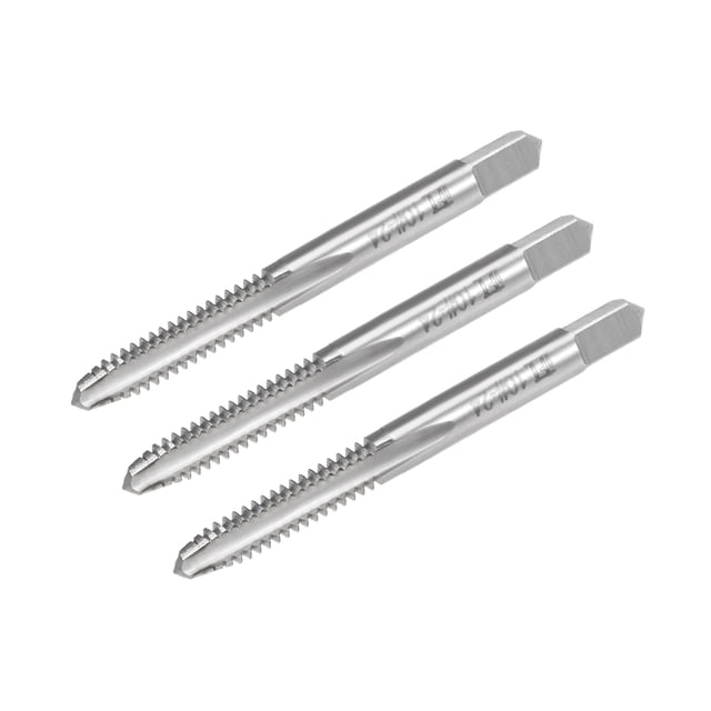 Unique Bargains Robinet de Machine 10-24 Pas de Filetage UNC 2B Classe 3 Flûte Acier Haute Vitesse 3pcs