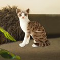 thumbnail image 3 of Cute Simulation Siamese Cats Comfortable Animal Plush Padding Lifelike Cat Plush StyleE, 3 of 9