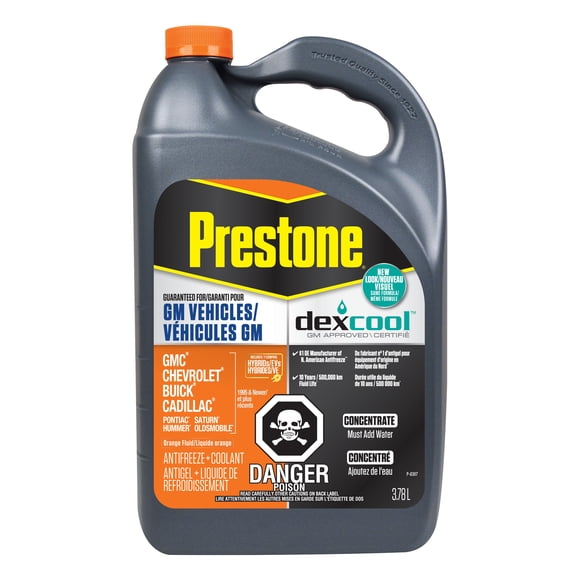 Prestone Dexcool Antigel + Liquide de Refroidissement Concentre 3.89L