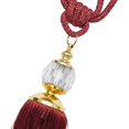thumbnail image 4 of Bgsha Curtain Tiebacks Curtain Hooks Handmade Curtain Tieback Rope Tassel Bead Ball Curtain Tie Backs Tassel Tiebacks Beaded Holder Home Decoration 2 Pack, 4 of 10