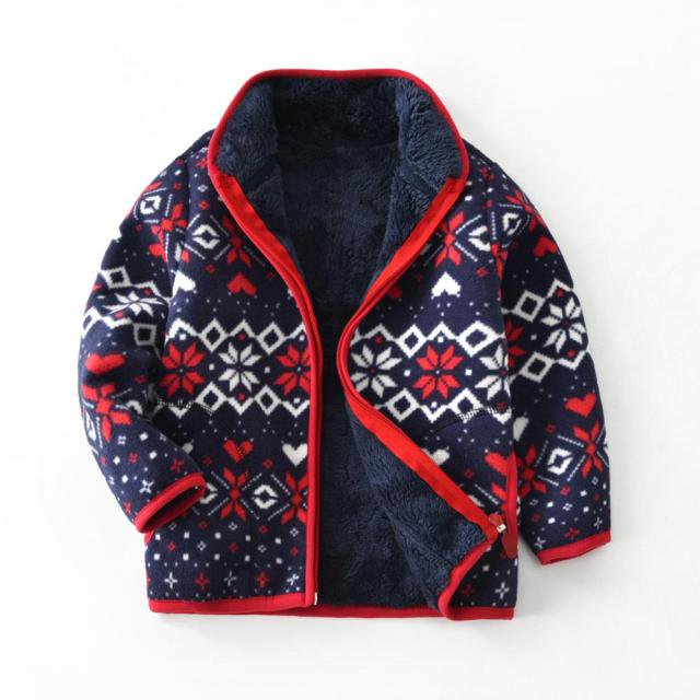 AAMILIFE Boys Polar Fleece Warm Coat Zip-up Lightweight Long Sleeve Jacket