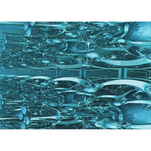 Ahgly Company Machine Washable Indoor Rectangle Transitional Dark Turquoise Green Area Rugs, 8' x 12'
