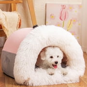Chmadoxn Dog House Indoor Foldable Soft Kennel Bed Warm Cats House Puppy Cave With Cushion For Small Medium Large Dogs Cats Cat bed