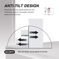 thumbnail image 2 of AOBABO 3 Drawer Vertical Metal File Cabinet w/Lock, Fully Assembled, White, 2 of 11