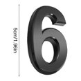 thumbnail image 2 of Numéros de Maison pour Usage Extérieur Simples Noirs Robustes Panneaux de Numéros Pièces Panneau Outils de Marquage de Porte Accessoire Bricolage pour Appartement Hôtel Numéro 6, 2 of 5