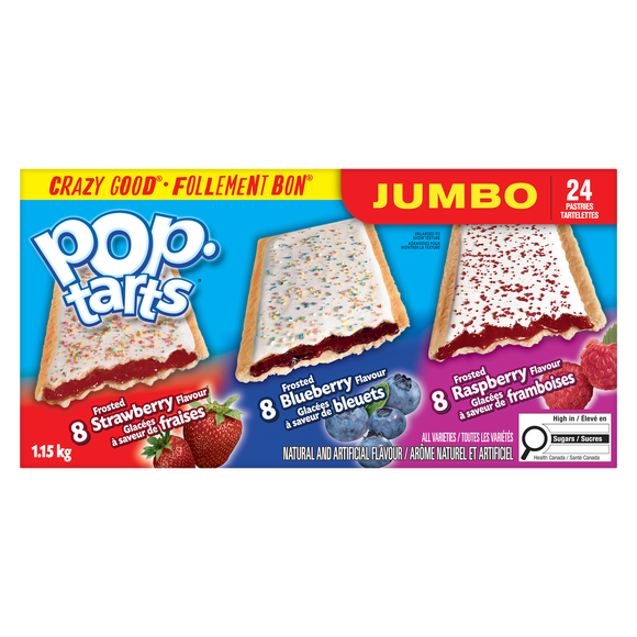 Pop Tarts® Assortiment Varié Jumbo, 24 Tartelettes, 1.15kg