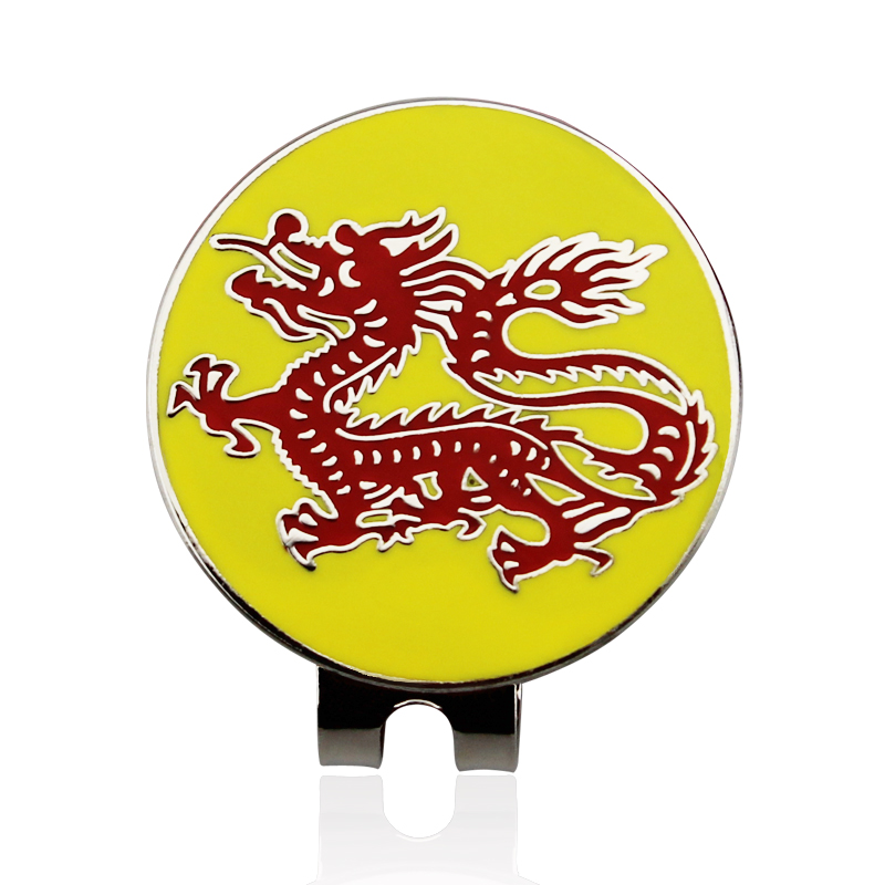 1pcs Golf Ball Maker 24 Kinds For Choice With Golf Hat Visor Clips Golf Marker Wholesale Price Dragon