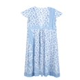 thumbnail image 4 of Femmes V-Cou Floral Split Robe Boho Plage d'Été Casual Longue Robe de Soleil, 4 of 5