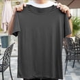 thumbnail image 4 of Timegard Tank Tops Men Crewneck Cap Sleeve Solid Color Basic Tee Casual Comfy Shirts Top Blouse Summer, 4 of 5