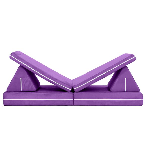 Jaxx Zipline Playscape, Imaginative Furniture Playset for Creative Kids, Purple